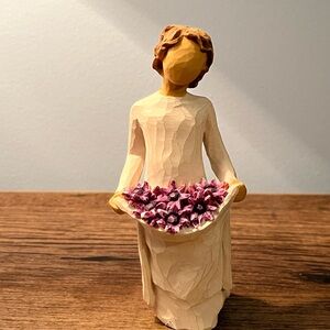 Willow Tree Cream and Purple Sculpture